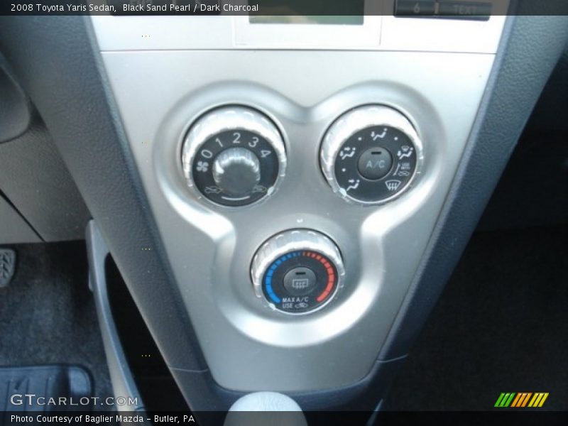 Black Sand Pearl / Dark Charcoal 2008 Toyota Yaris Sedan