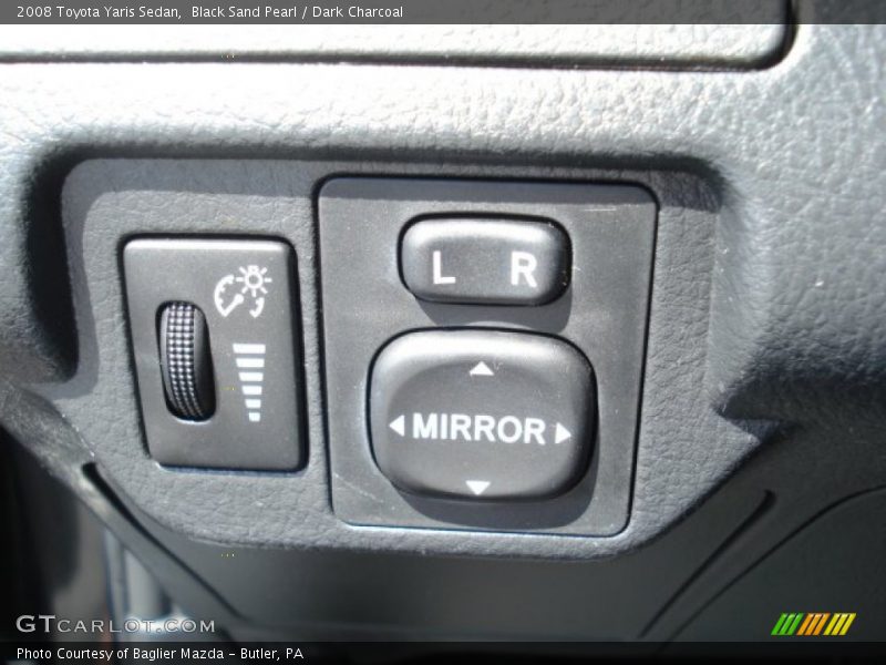 Black Sand Pearl / Dark Charcoal 2008 Toyota Yaris Sedan