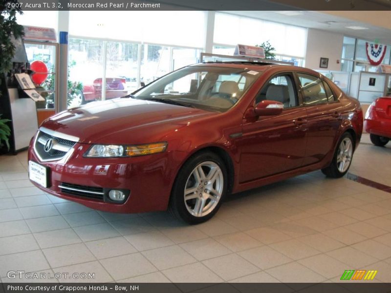 Moroccan Red Pearl / Parchment 2007 Acura TL 3.2