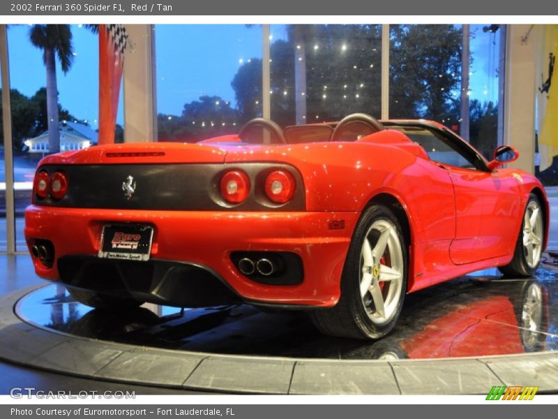 Red / Tan 2002 Ferrari 360 Spider F1