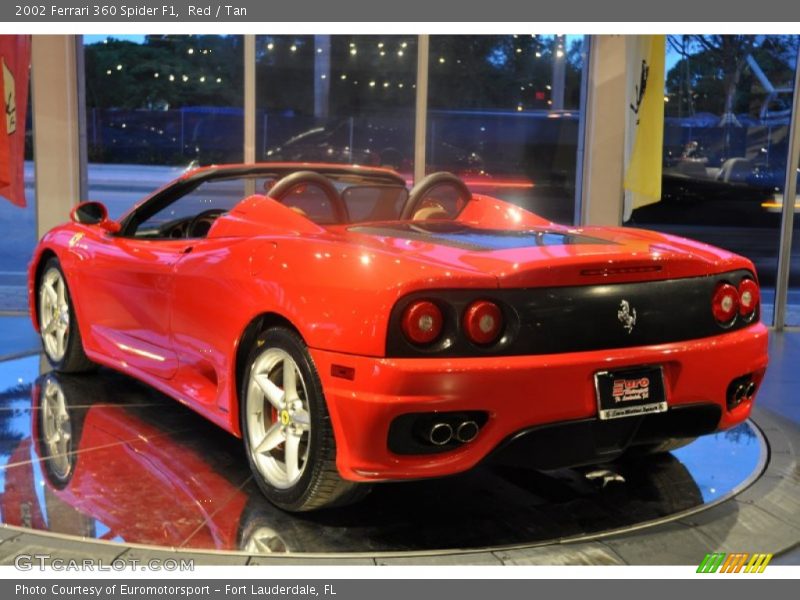 Red / Tan 2002 Ferrari 360 Spider F1