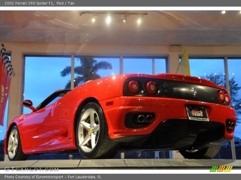 Red / Tan 2002 Ferrari 360 Spider F1