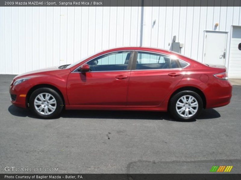 Sangria Red Mica / Black 2009 Mazda MAZDA6 i Sport