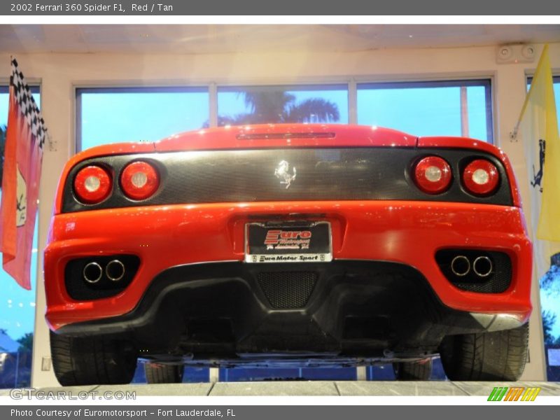 Red / Tan 2002 Ferrari 360 Spider F1
