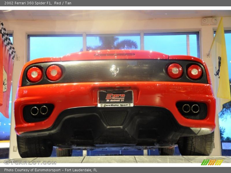 Red / Tan 2002 Ferrari 360 Spider F1