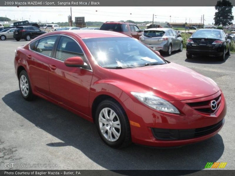 Sangria Red Mica / Black 2009 Mazda MAZDA6 i Sport