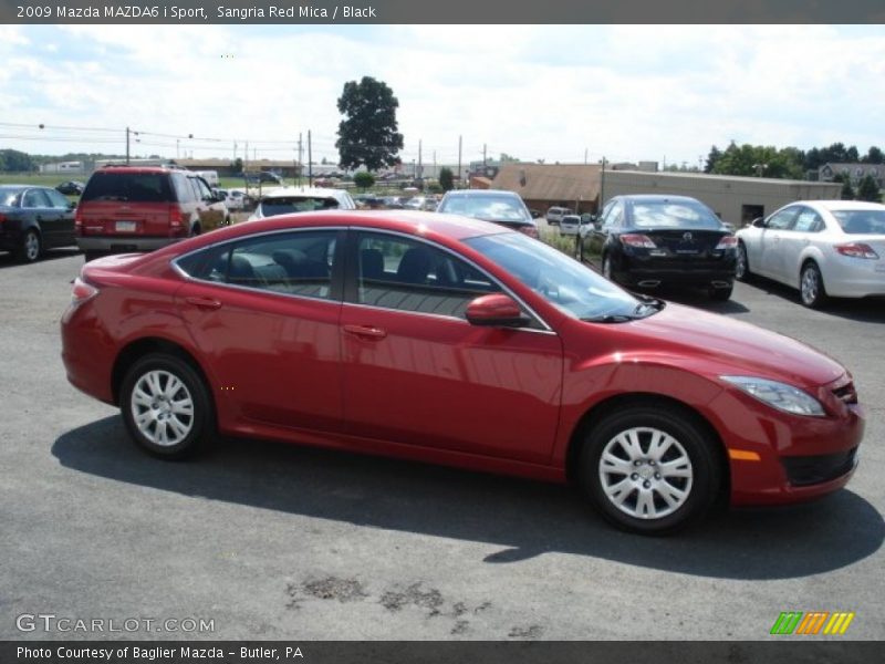 Sangria Red Mica / Black 2009 Mazda MAZDA6 i Sport