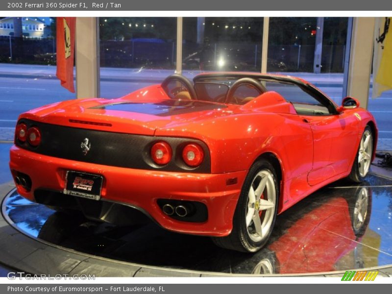 Red / Tan 2002 Ferrari 360 Spider F1