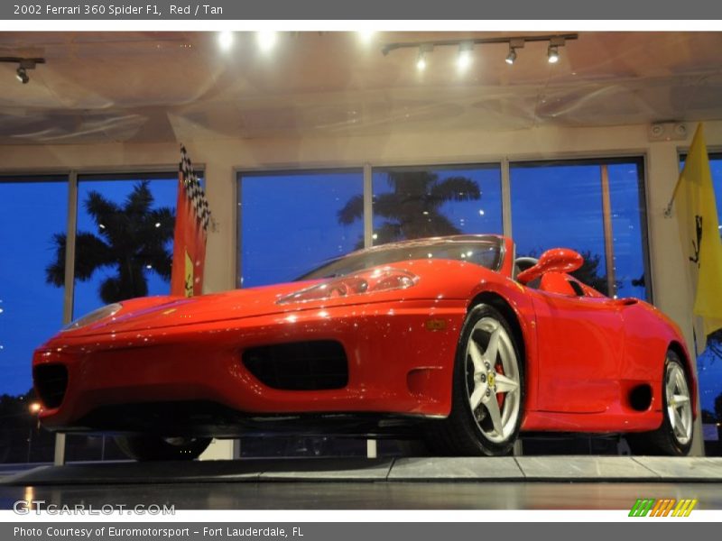 Red / Tan 2002 Ferrari 360 Spider F1