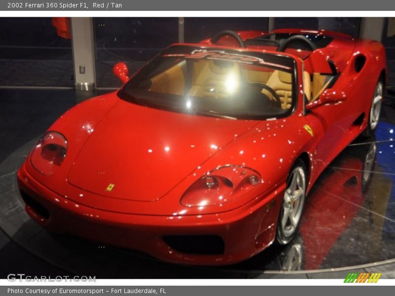Red / Tan 2002 Ferrari 360 Spider F1