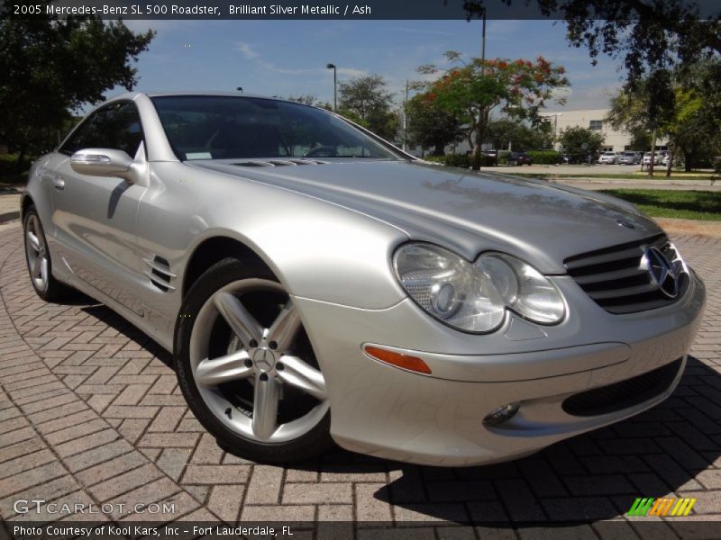 Brilliant Silver Metallic / Ash 2005 Mercedes-Benz SL 500 Roadster