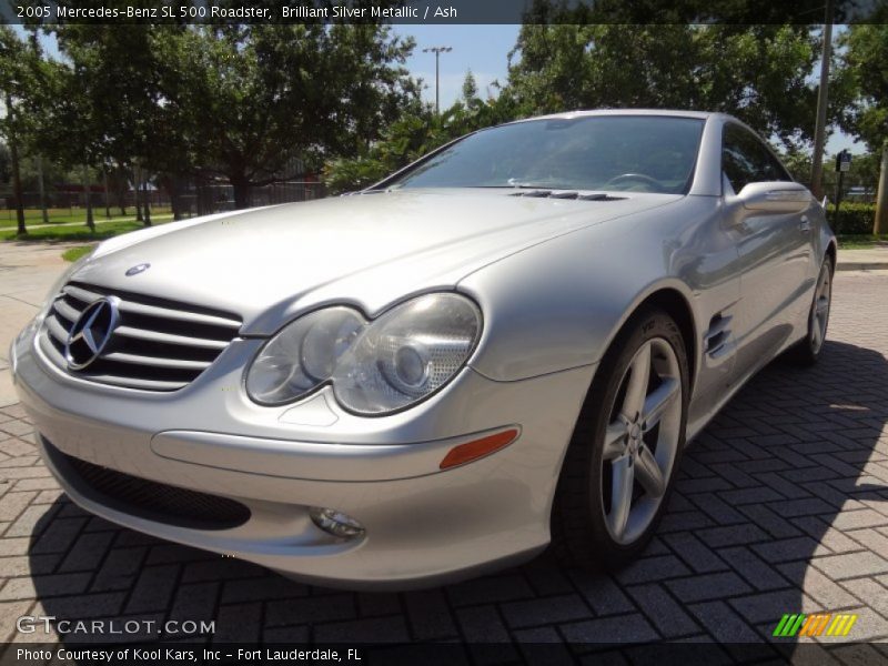 Brilliant Silver Metallic / Ash 2005 Mercedes-Benz SL 500 Roadster