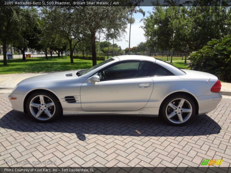 Brilliant Silver Metallic / Ash 2005 Mercedes-Benz SL 500 Roadster