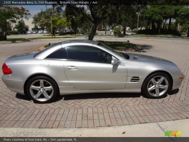 Brilliant Silver Metallic / Ash 2005 Mercedes-Benz SL 500 Roadster