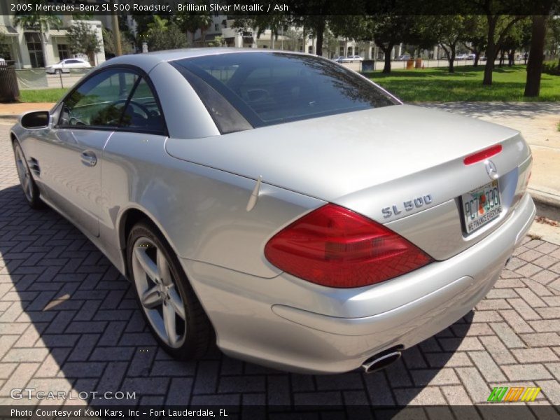Brilliant Silver Metallic / Ash 2005 Mercedes-Benz SL 500 Roadster