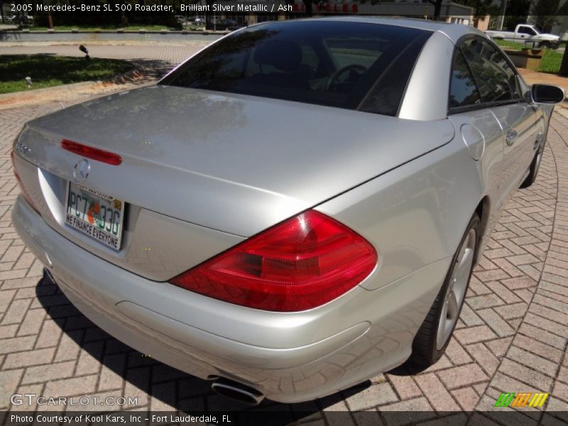 Brilliant Silver Metallic / Ash 2005 Mercedes-Benz SL 500 Roadster