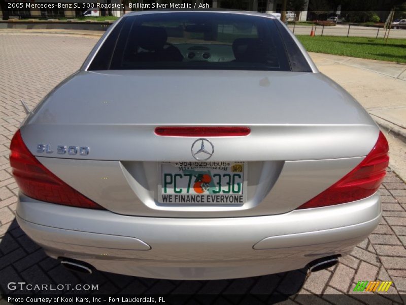 Brilliant Silver Metallic / Ash 2005 Mercedes-Benz SL 500 Roadster