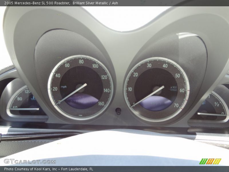 Brilliant Silver Metallic / Ash 2005 Mercedes-Benz SL 500 Roadster