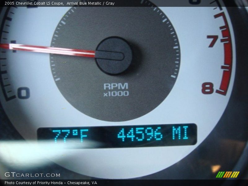 Arrival Blue Metallic / Gray 2005 Chevrolet Cobalt LS Coupe