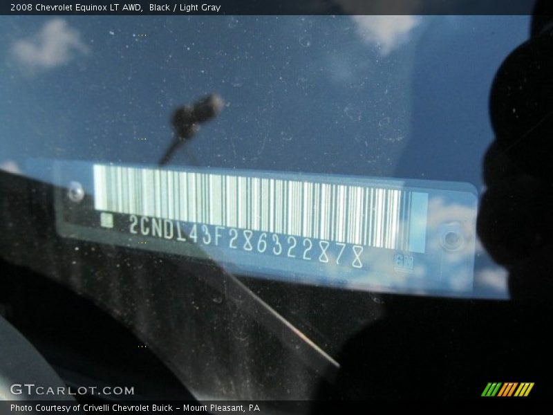 Black / Light Gray 2008 Chevrolet Equinox LT AWD
