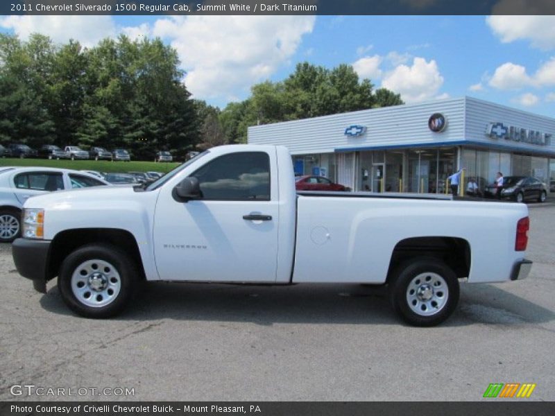 Summit White / Dark Titanium 2011 Chevrolet Silverado 1500 Regular Cab