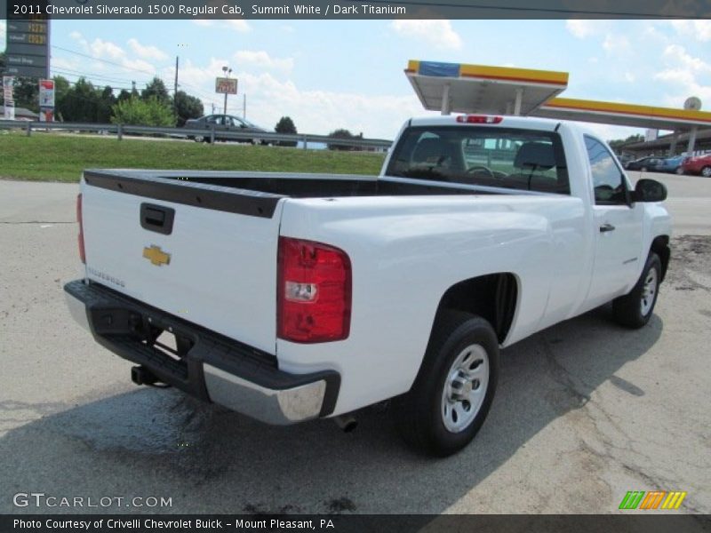Summit White / Dark Titanium 2011 Chevrolet Silverado 1500 Regular Cab