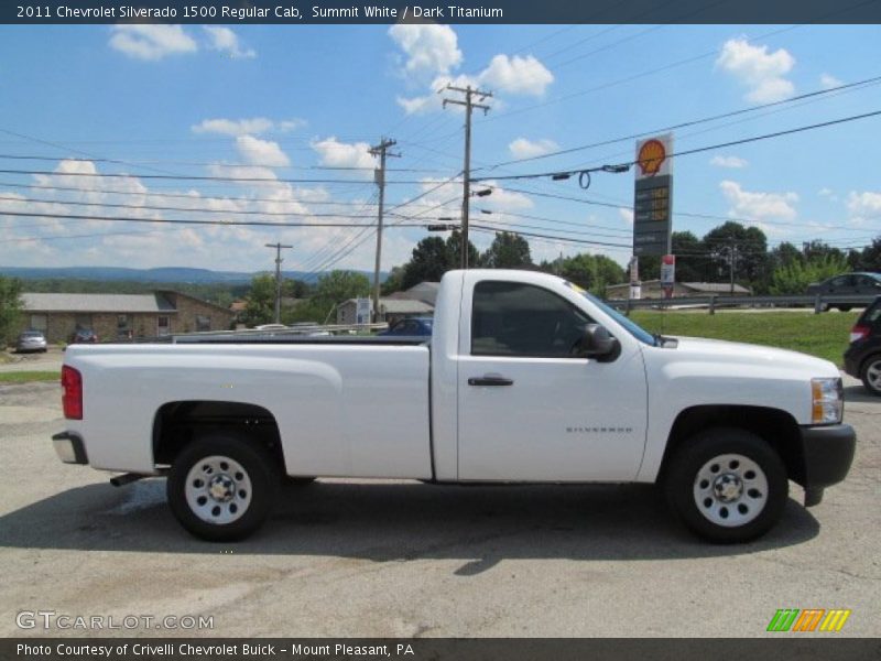 Summit White / Dark Titanium 2011 Chevrolet Silverado 1500 Regular Cab