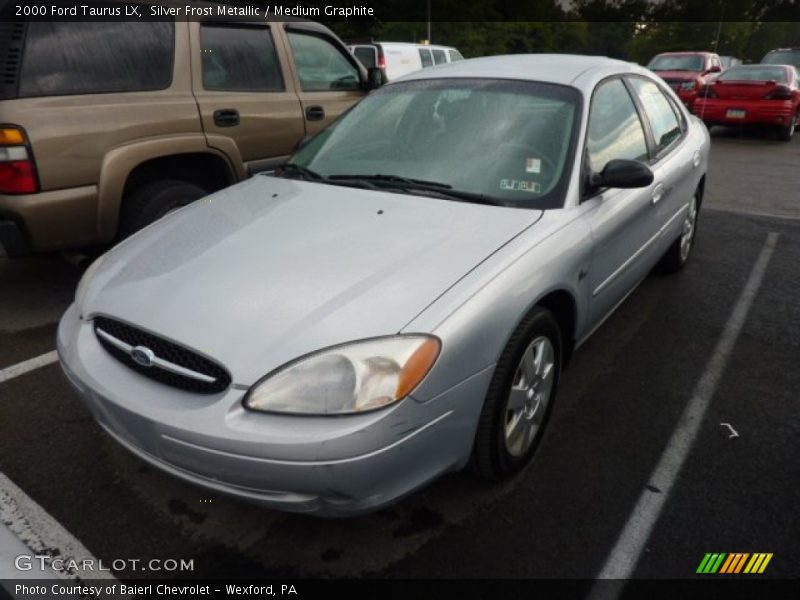 Silver Frost Metallic / Medium Graphite 2000 Ford Taurus LX