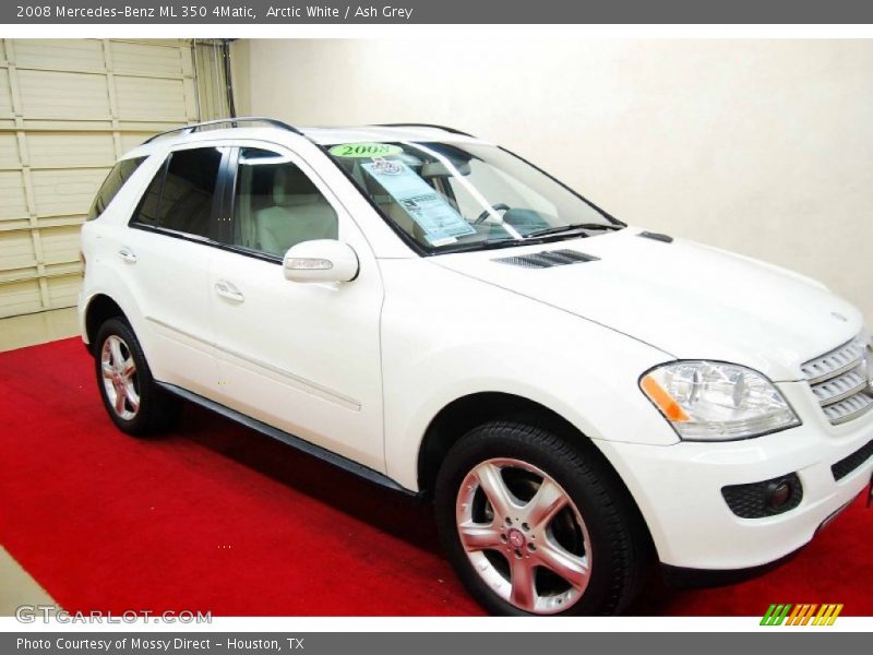 Arctic White / Ash Grey 2008 Mercedes-Benz ML 350 4Matic