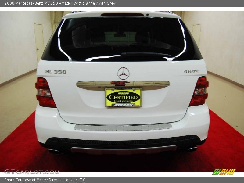 Arctic White / Ash Grey 2008 Mercedes-Benz ML 350 4Matic