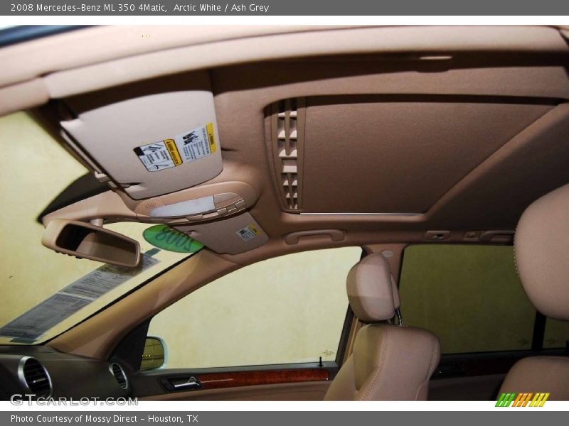 Arctic White / Ash Grey 2008 Mercedes-Benz ML 350 4Matic