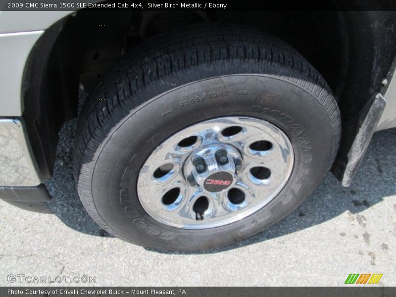 Silver Birch Metallic / Ebony 2009 GMC Sierra 1500 SLE Extended Cab 4x4