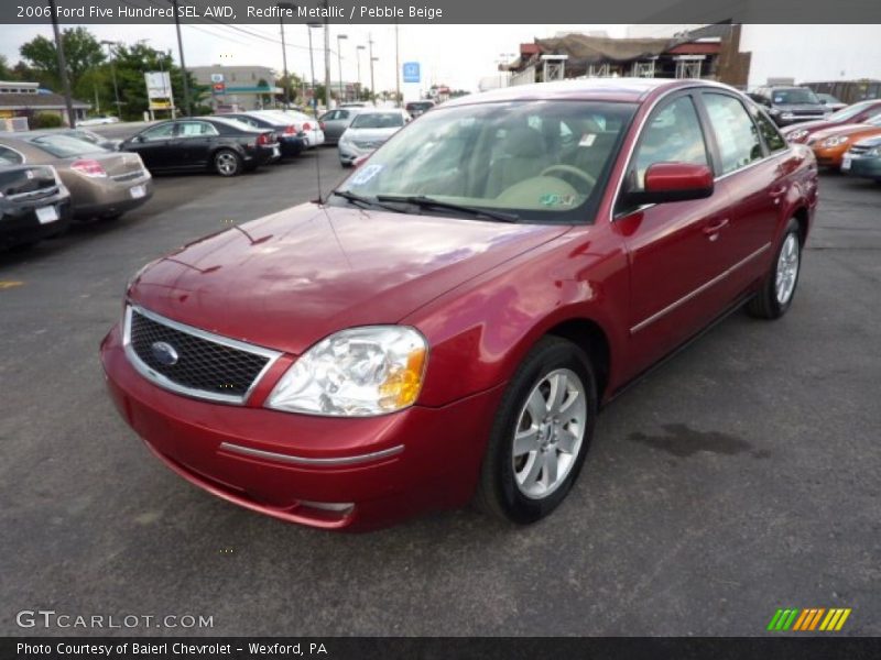 Redfire Metallic / Pebble Beige 2006 Ford Five Hundred SEL AWD