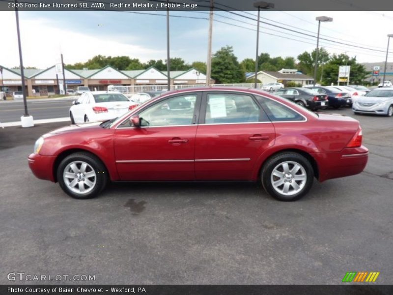 Redfire Metallic / Pebble Beige 2006 Ford Five Hundred SEL AWD
