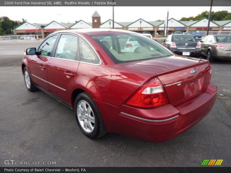 Redfire Metallic / Pebble Beige 2006 Ford Five Hundred SEL AWD