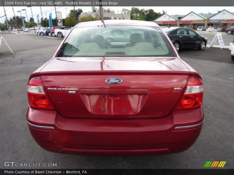 Redfire Metallic / Pebble Beige 2006 Ford Five Hundred SEL AWD