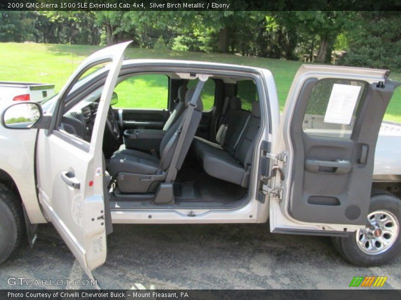 Silver Birch Metallic / Ebony 2009 GMC Sierra 1500 SLE Extended Cab 4x4