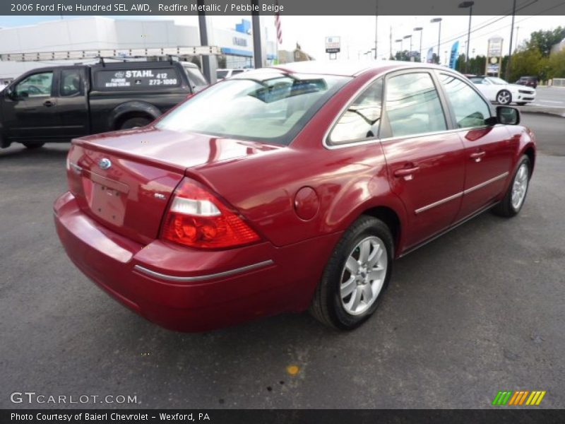 Redfire Metallic / Pebble Beige 2006 Ford Five Hundred SEL AWD