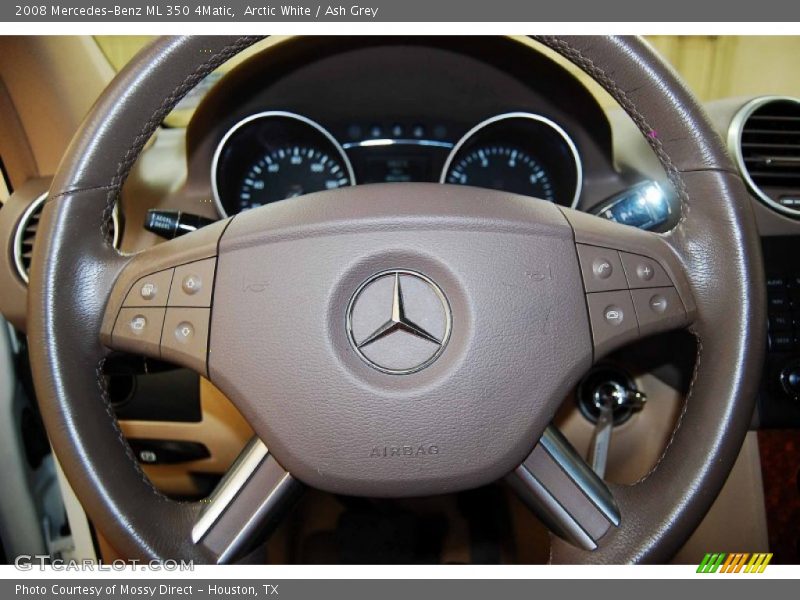 Arctic White / Ash Grey 2008 Mercedes-Benz ML 350 4Matic
