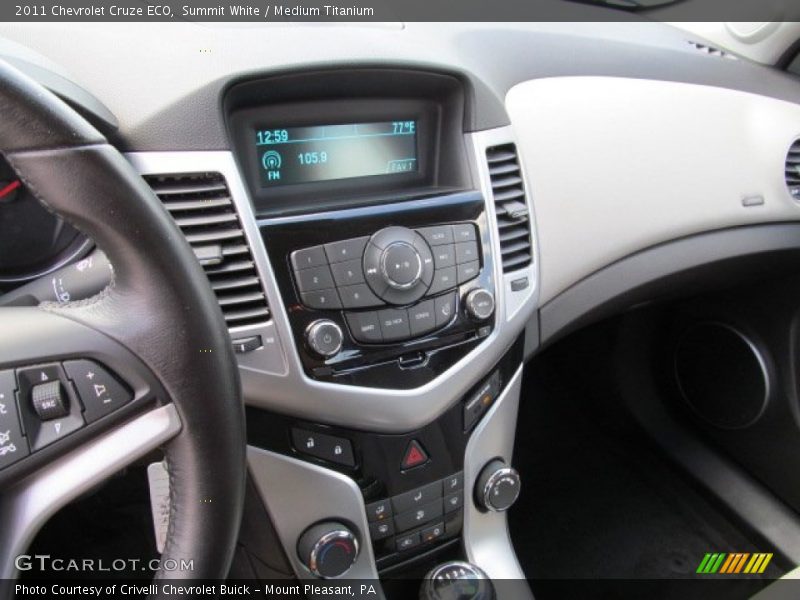 Summit White / Medium Titanium 2011 Chevrolet Cruze ECO