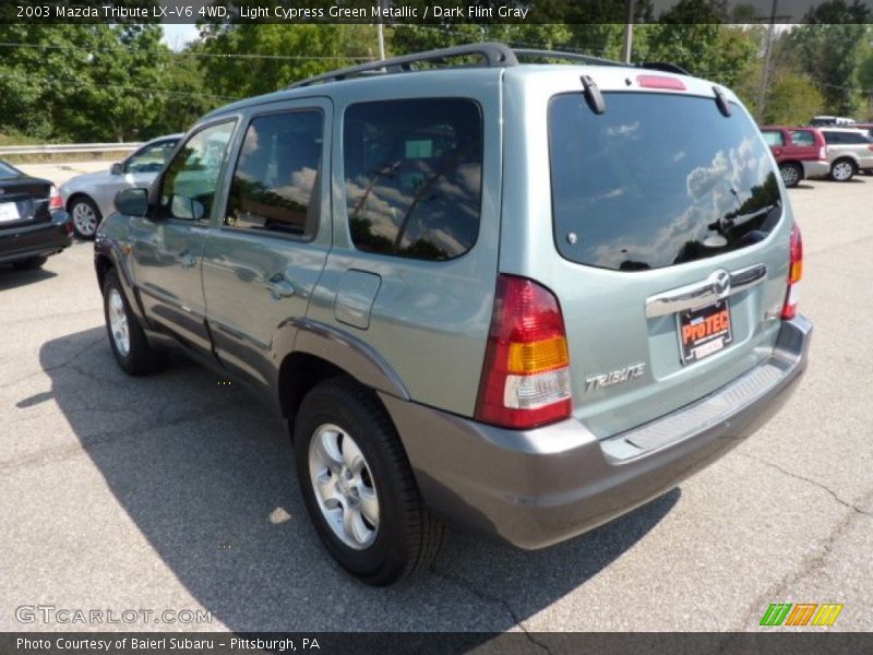 Light Cypress Green Metallic / Dark Flint Gray 2003 Mazda Tribute LX-V6 4WD