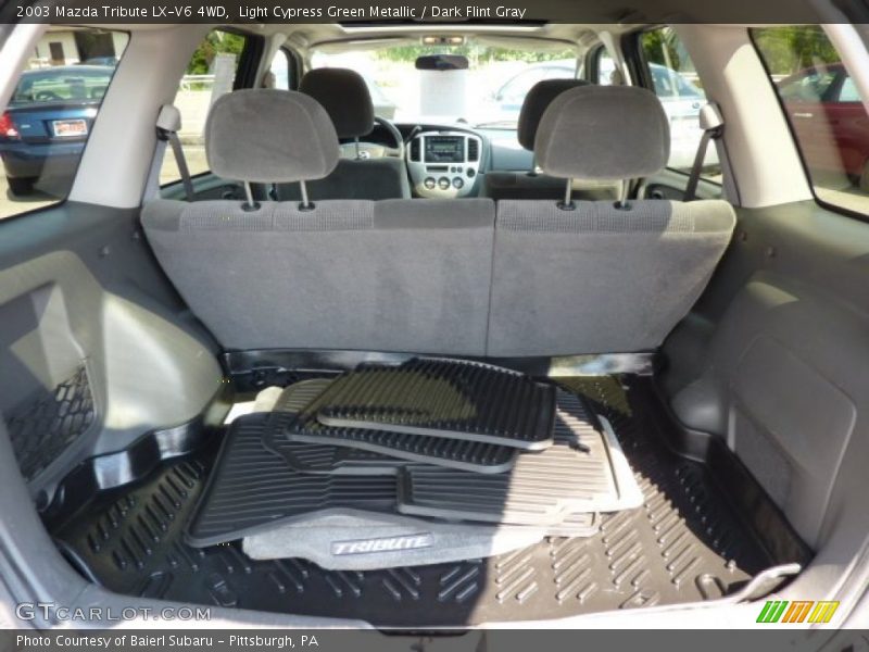 Light Cypress Green Metallic / Dark Flint Gray 2003 Mazda Tribute LX-V6 4WD