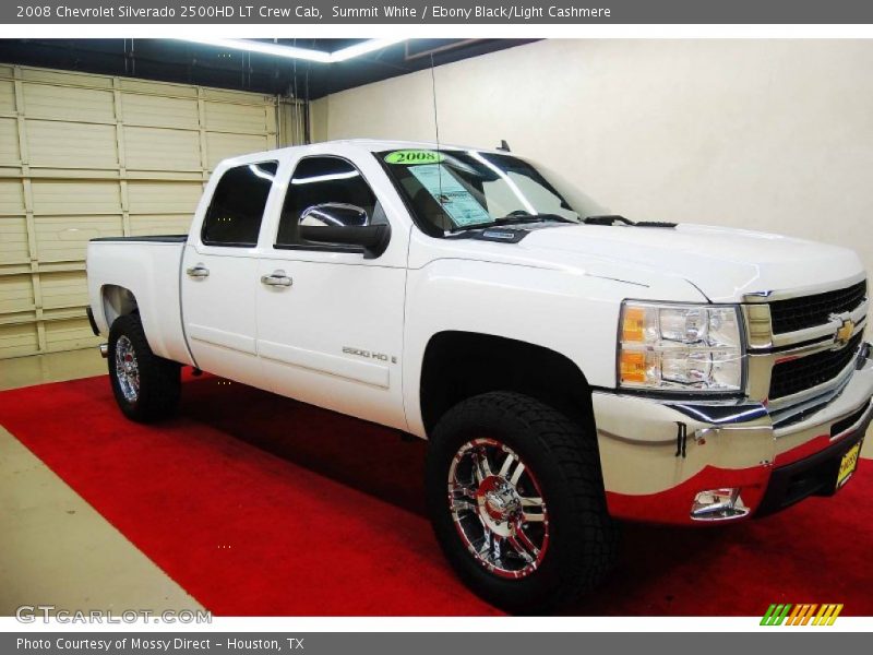 Summit White / Ebony Black/Light Cashmere 2008 Chevrolet Silverado 2500HD LT Crew Cab