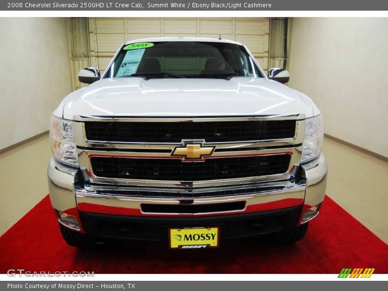 Summit White / Ebony Black/Light Cashmere 2008 Chevrolet Silverado 2500HD LT Crew Cab