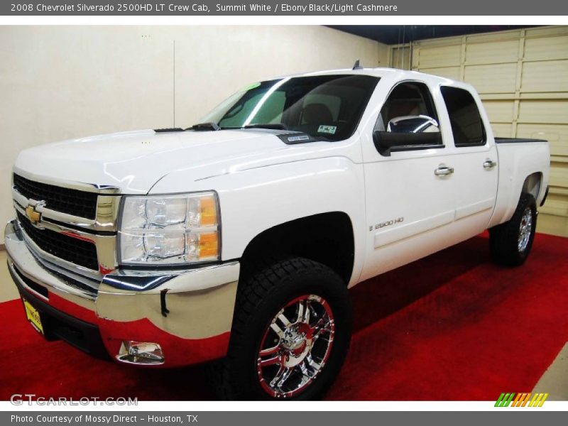 Summit White / Ebony Black/Light Cashmere 2008 Chevrolet Silverado 2500HD LT Crew Cab