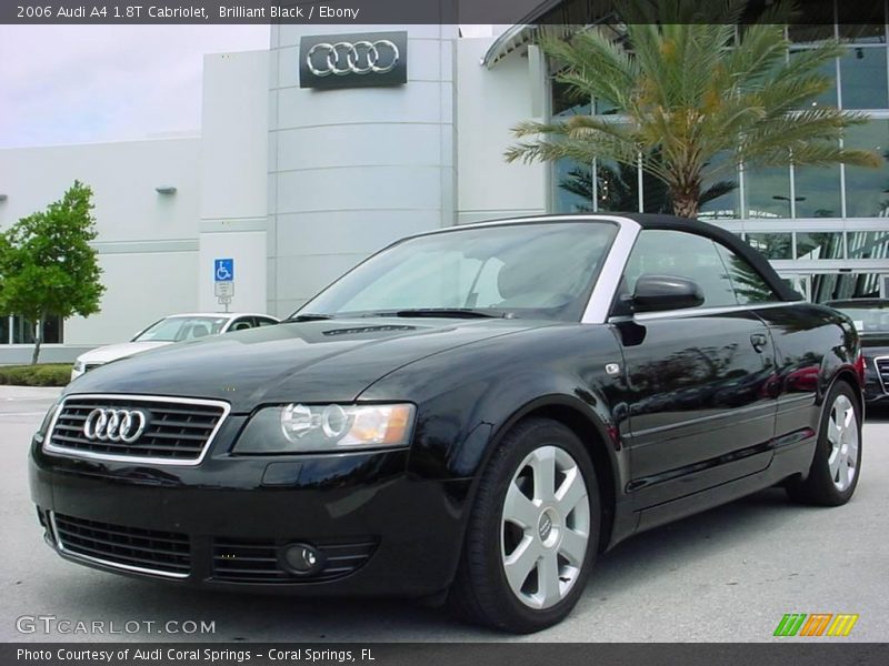 Brilliant Black / Ebony 2006 Audi A4 1.8T Cabriolet