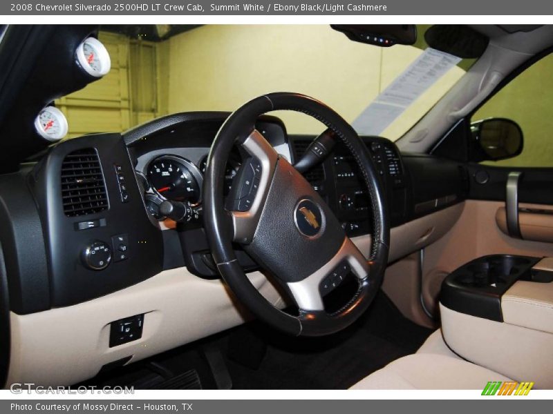 Summit White / Ebony Black/Light Cashmere 2008 Chevrolet Silverado 2500HD LT Crew Cab