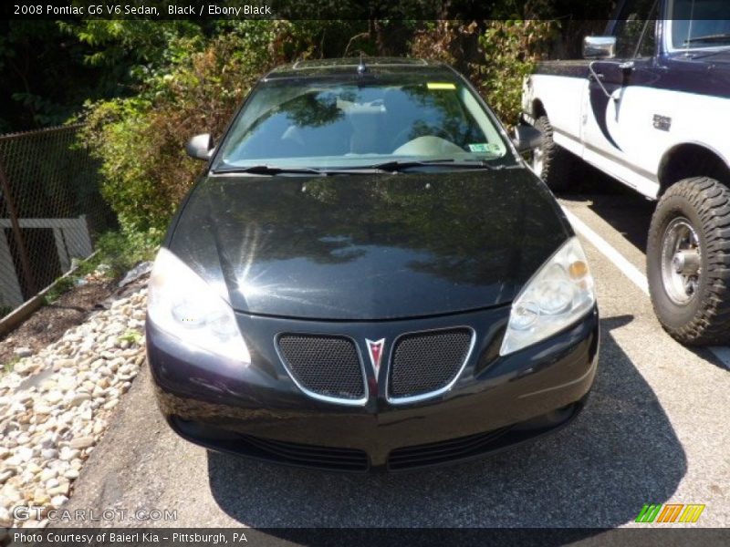 Black / Ebony Black 2008 Pontiac G6 V6 Sedan