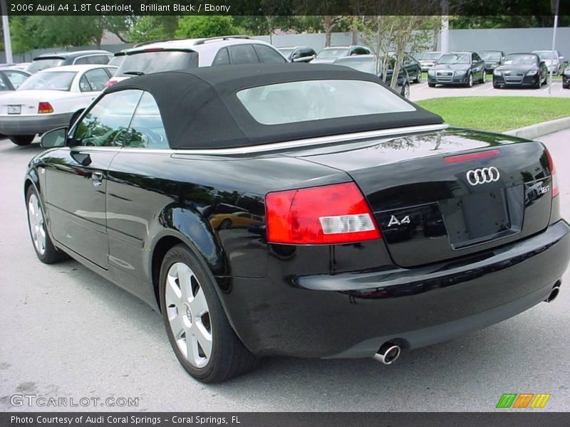 Brilliant Black / Ebony 2006 Audi A4 1.8T Cabriolet