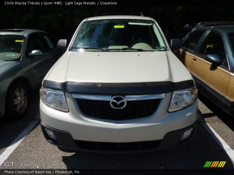 Light Sage Metallic / Graystone 2009 Mazda Tribute s Sport 4WD